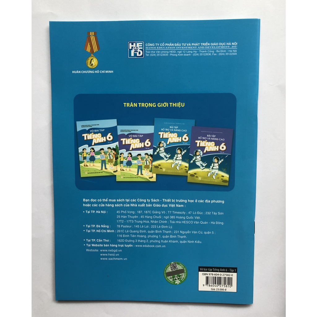 Sách - Vở bài tập Tiếng Anh 6 - NXB Giáo dục