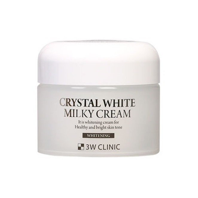 Kem dưỡng trắng da 3W Clinic Crystal White Milky Cream 50g