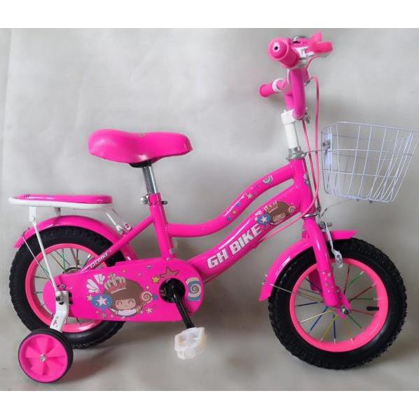 [0902 939 805] Xe Đạp Trẻ Em 12 Inch GH Bike 2 Ống bé 2 đến dưới 4 tuổi chạy có bánh phụ