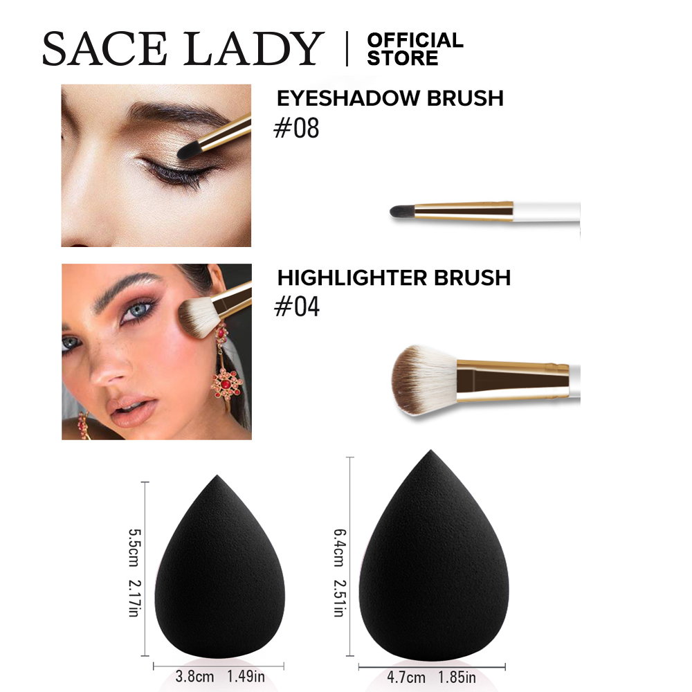 Bộ Mỹ Phẩm Trang Điểm 14 Món Sace Lady Gồm Son Môi Phấn Che Khuyết Điểm Bút Kẻ Mắt Bút Kẻ Lông Mày Kháng Nước 875g | BigBuy360 - bigbuy360.vn