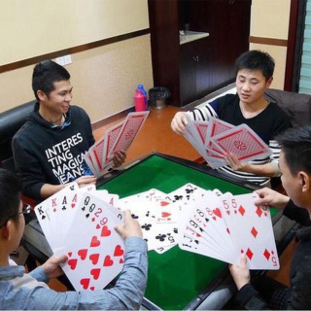 (7 LOẠI) Bộ Bài Tây Bài Poker khổng lồ A4 Bộ bài tây/ bài poker kích thước lớn,cỡ lớn, loại to THẻ bài mini