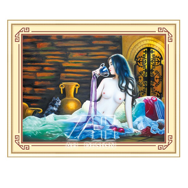 Tranh đính đá CÔ GÁI 77432 (98x75cm)
