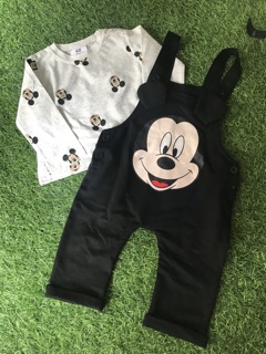 Set yếm mickey bé trai gái