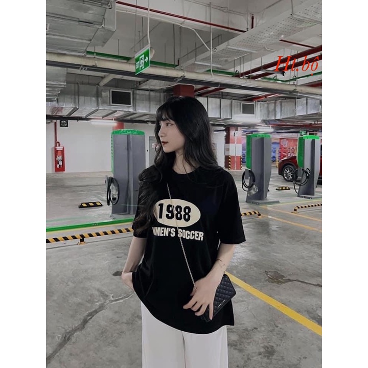 Set Bộ 1988 quần xuông áo chất liệu cotton quần da cá