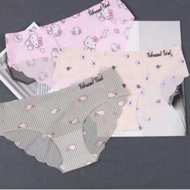 Combo 5 Quần Lót Nữ, Quần Su Đúc Điều Hòa Hình Siêu Cute Ngộ Nghĩng