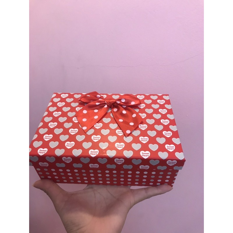 Hộp quà vuông phối nơ cực xinh, giá sỉ - VPP Dễ Thương Halu