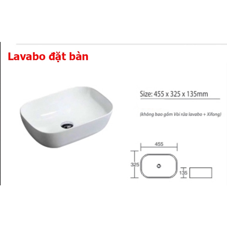 Chậu rửa mặt lavabo Đặt Bàn Đá LA42 OVAN TRẮNG, men NANO trắng sáng chống ố chống bám bẩn, la này vòi để ngoài chậu