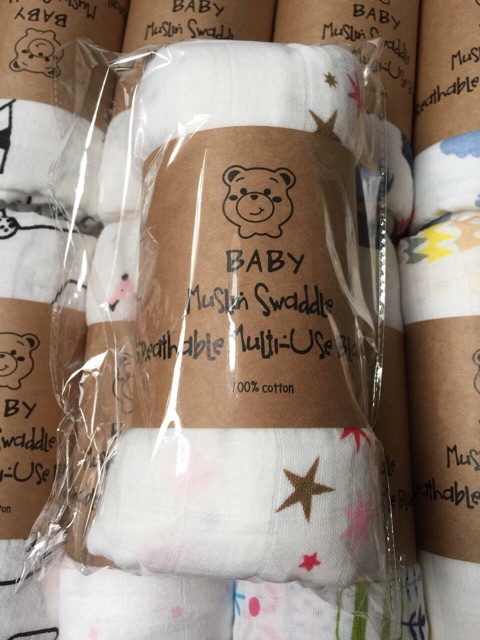 Khăn Muslin chuẩn cỡ đại 120x120cm