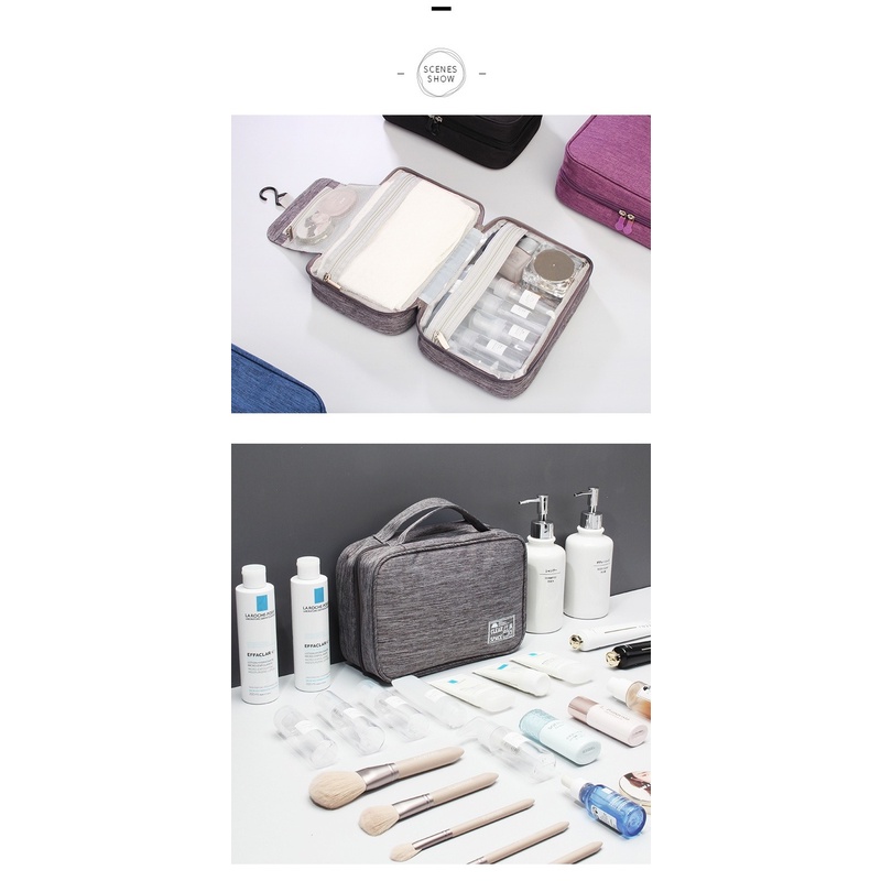 Túi Đựng Mỹ Phẩm Du Lịch Chia Ngăn Khô Và Ướt Chống Thấm Nước Mới