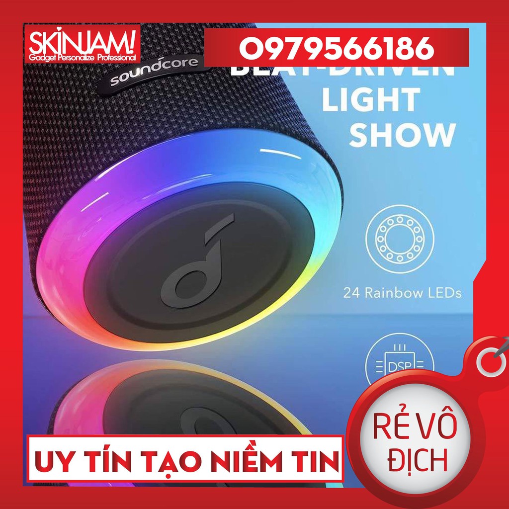 [Mã 157ELSALE hoàn 7% đơn 300K] Loa Bluetooth SoundCore Flare 2 20W - A3165 (Chính Hãng Anker) Dòng Cao Cấp Hơn A3161