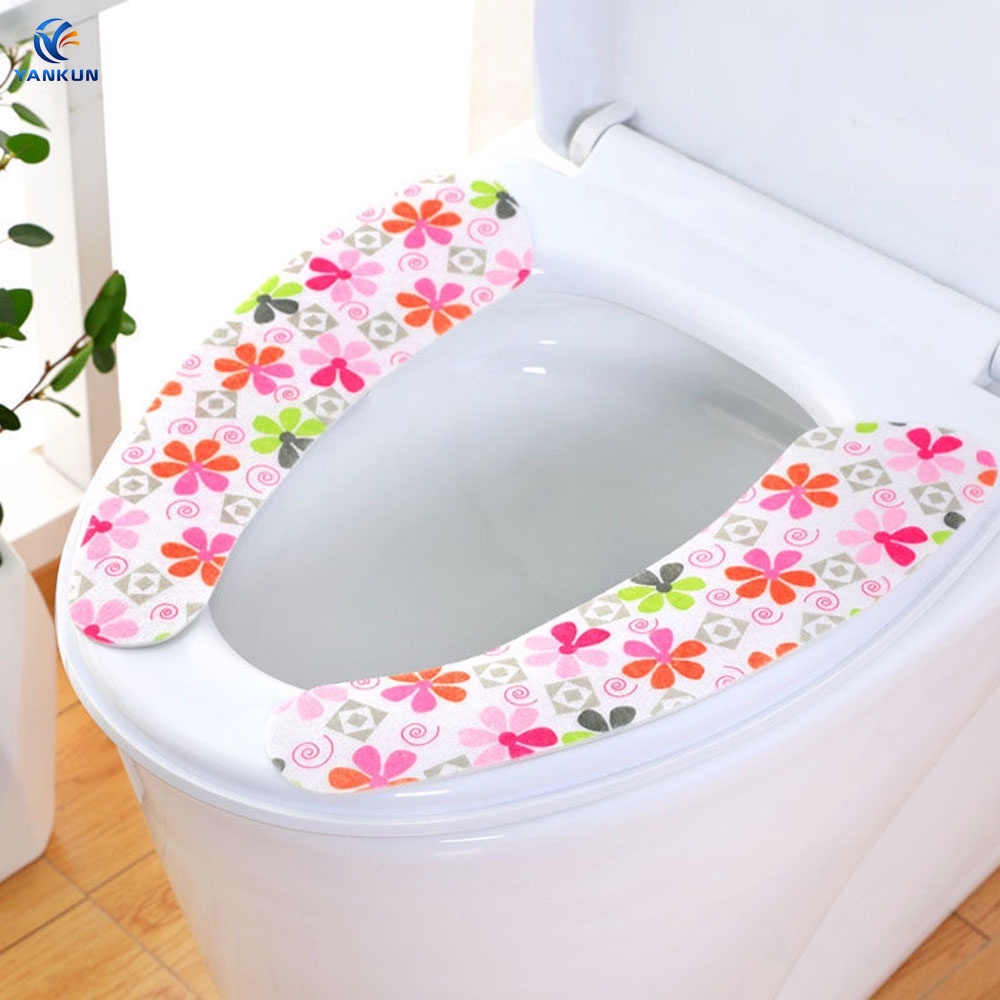 1 Miếng Dán Trang Trí Bệ Ngồi Bồn Cầu Chống Thấm Nước Tiện Lợi