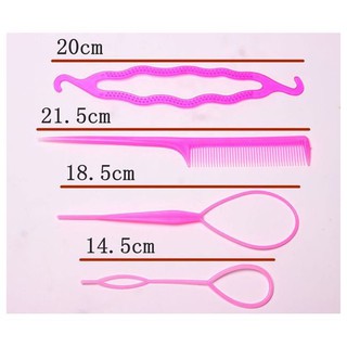 Dụng cụ bới tóc 4 món siêu tiện lợi