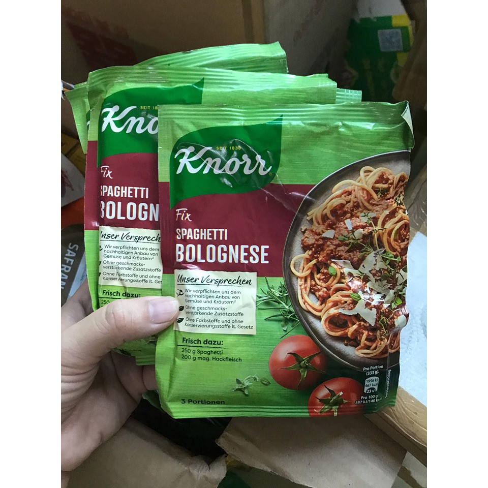 Gia Vị Sốt Mì Ý Knorr Fix Spaghetti Bolognese 38g (Bao bì mới)