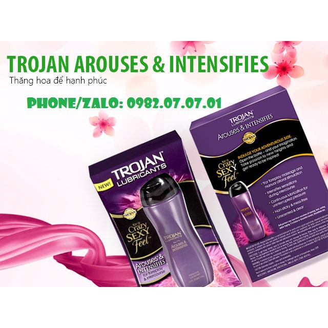 Gel Bôi Trơn Kích Thích Tăng Khoái Cảm Nữ Danh Tiếng Trojan Arouses And Intensifies, Thương Hiệu Hơn 90 Năm Kinh Nghiệm