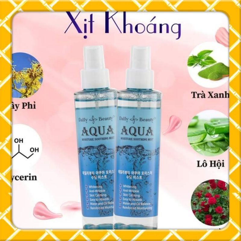 Xịt khoáng Aqua chuẩn Hàn