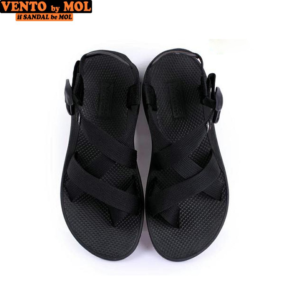 Giày Sandal Vento Nam VNXK Xỏ Ngón Kiểu Classic Quai Dù Đế Cao Su Bền Êm Màu Đen Mã NV65