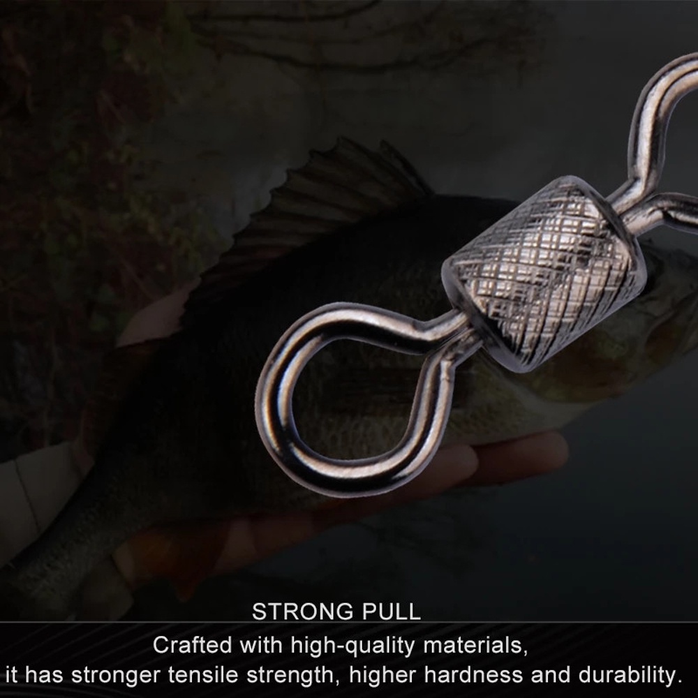 Set 50 Móc Xoay Câu Cá An Toàn Bằng Thép Không Gỉ Taylor1 1 # ~ 14 #