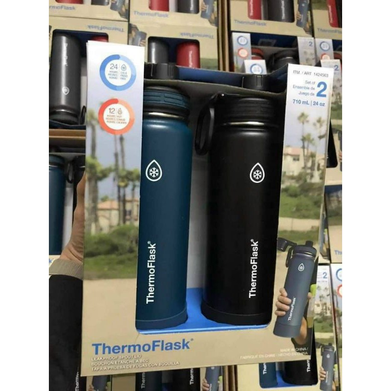 Set Bình giữ nhiệt Thermo Flask size lớn 710ml giao màu ngẫu nhiên