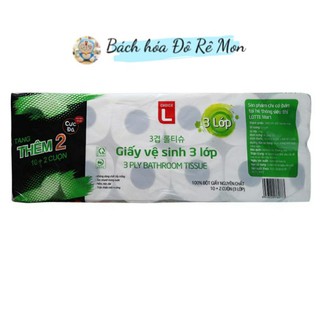Giấy vệ sinh cực đã Choice L  3 lớp (10 + 2 cuộn)