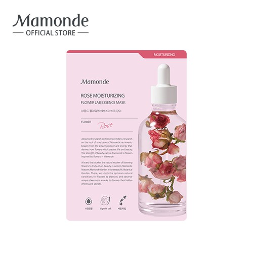 Mặt nạ giấy cấp ẩm cho da từ hoa hồng Mamonde Rose Moisturizing Flower Lab Essence Mask 25ml | BigBuy360 - bigbuy360.vn