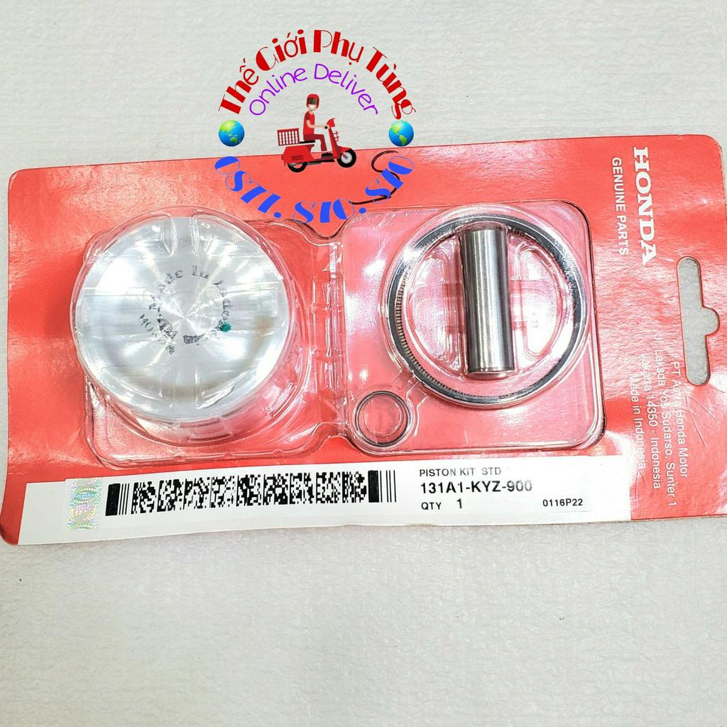 Piston bạc Future 125 Fi, Fut Led, Wave 125i zin Honda Indo - 131A1-KYZ-900/ 131A2-KYZ-900/ 131A3-KYZ-900/ 131A4-KYZ-900