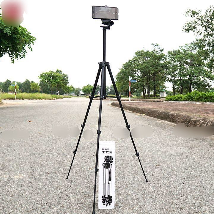 Gậy 3 Chân Tripod Mini  3120 Kéo Dài Được Và Giá Đỡ Điện Thoại, học online , livetream.đi du lịch