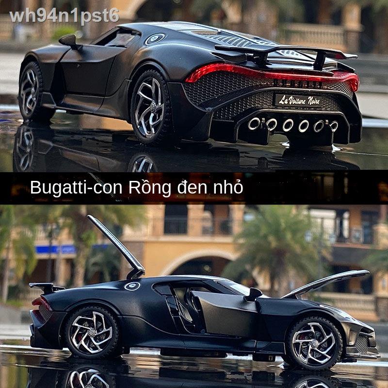 ◄ ▤  ❃▼✱Mô hình xe ô tô hợp kim Bugatti Black Dragon King mô phỏng Lamborghini siêu chạy âm thanh và ánh s