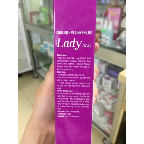 Dung dịch vệ sinh phụ nữ Lady DCC 3 mùi hương làm sạch khử mùi hôi duy trì độ ẩm cho vùng kín  dung tích 90 ml