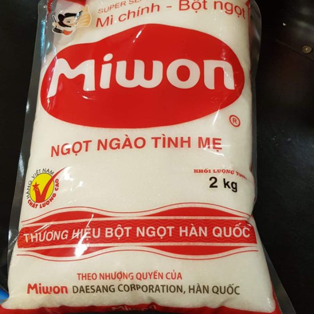 Bột ngọt hạt lớn Miwon gói 2kg