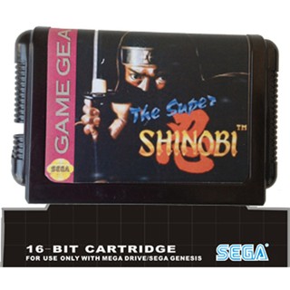 Băng game The Super Shinobi cho máy SEGA độ phân giải 16 bit