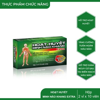 Hoạt huyết minh não khang EXTRA - hỗ trợ hoạt huyết, tăng cường tuần hoàn máu não, phòng ngừa tai biến mạch máu não.