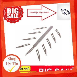 Cán dao mổ số 3 kèm 10 lưỡi dao mổ số 11