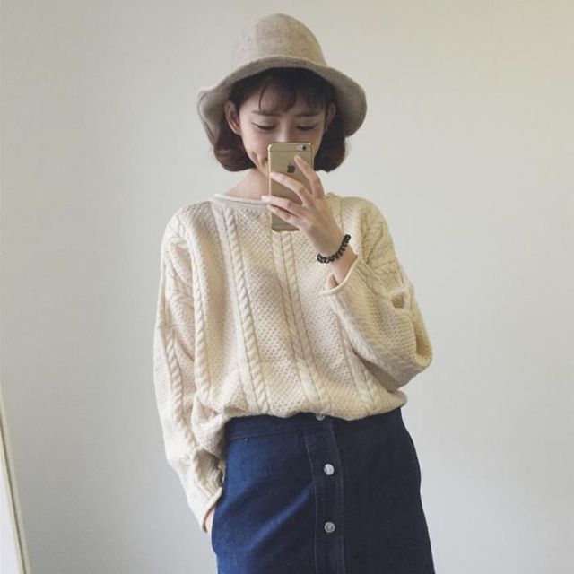 [Có sẵn] Áo len thừng xoắn ulzzang phong cách Hàn | BigBuy360 - bigbuy360.vn