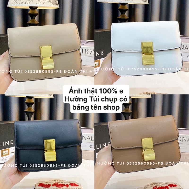 Túi Xi Lin khoá vuông size 19 có hộp