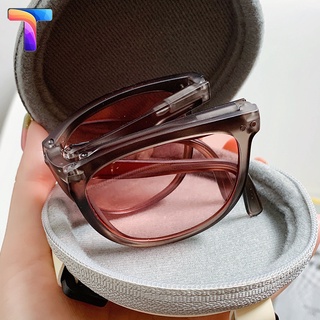 [Nhiều màu] Kính râm phân cực Polarized nam nữ gấp gọn 0521 [ tặng kèm hộp da + thẻ thử phân cực ]