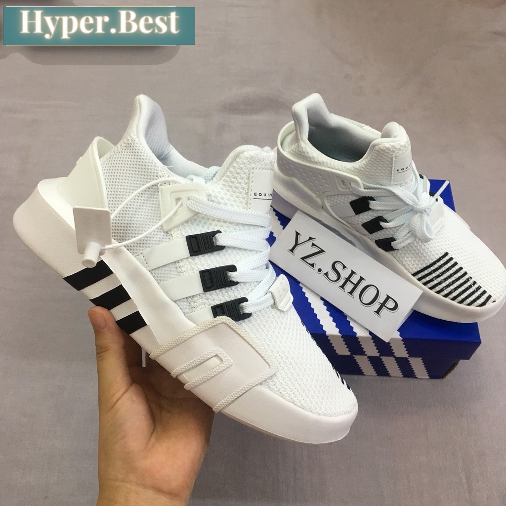 Giày Sneaker, Giày Thể Thao EQT Trắng Phản Quang Nam Nữ