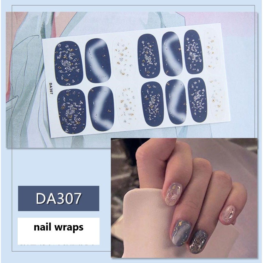 Miếng Dán móng tay Nghệ thuật Phong cách Hàn Quốc Nail Stickers Nails Art Giáng Sinh Noel