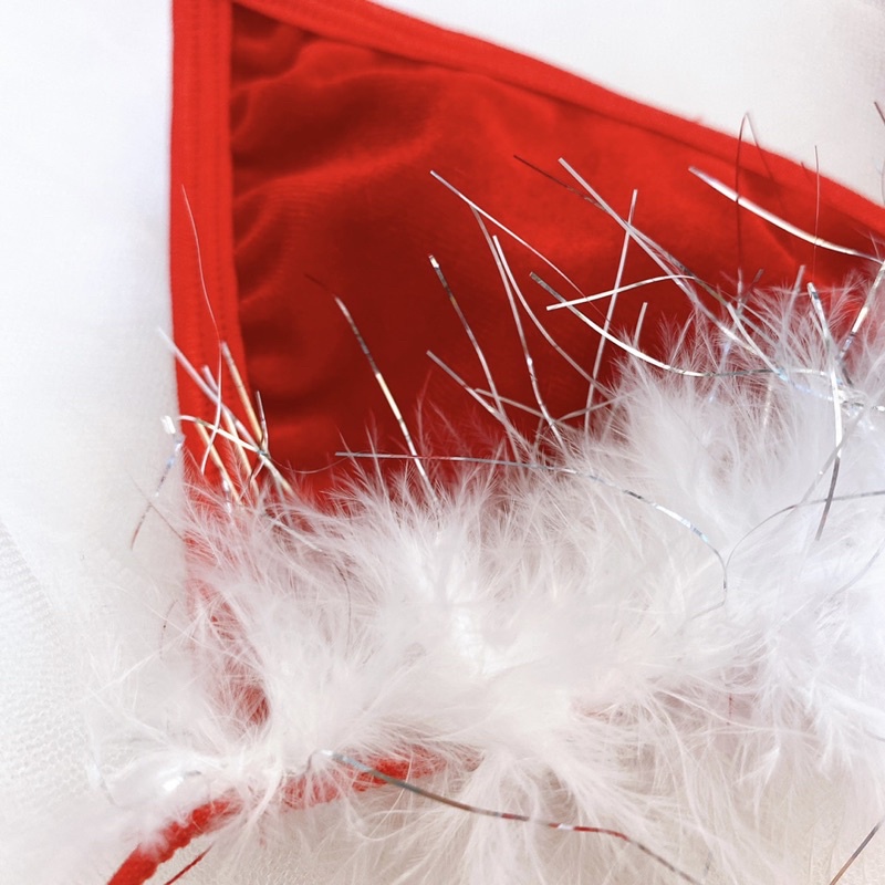 BK035 -Đồ Lót Nhung Đỏ Gợi Cảm - Nội Y Cho Đêm Giáng Sinh Nóng Bỏng - Cosplay Christmas Sexy - Cẩm lưu | BigBuy360 - bigbuy360.vn