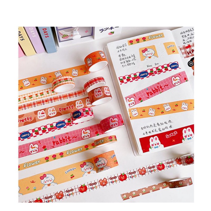 Set 5 cuộn băng dính washi tape trang trí sổ