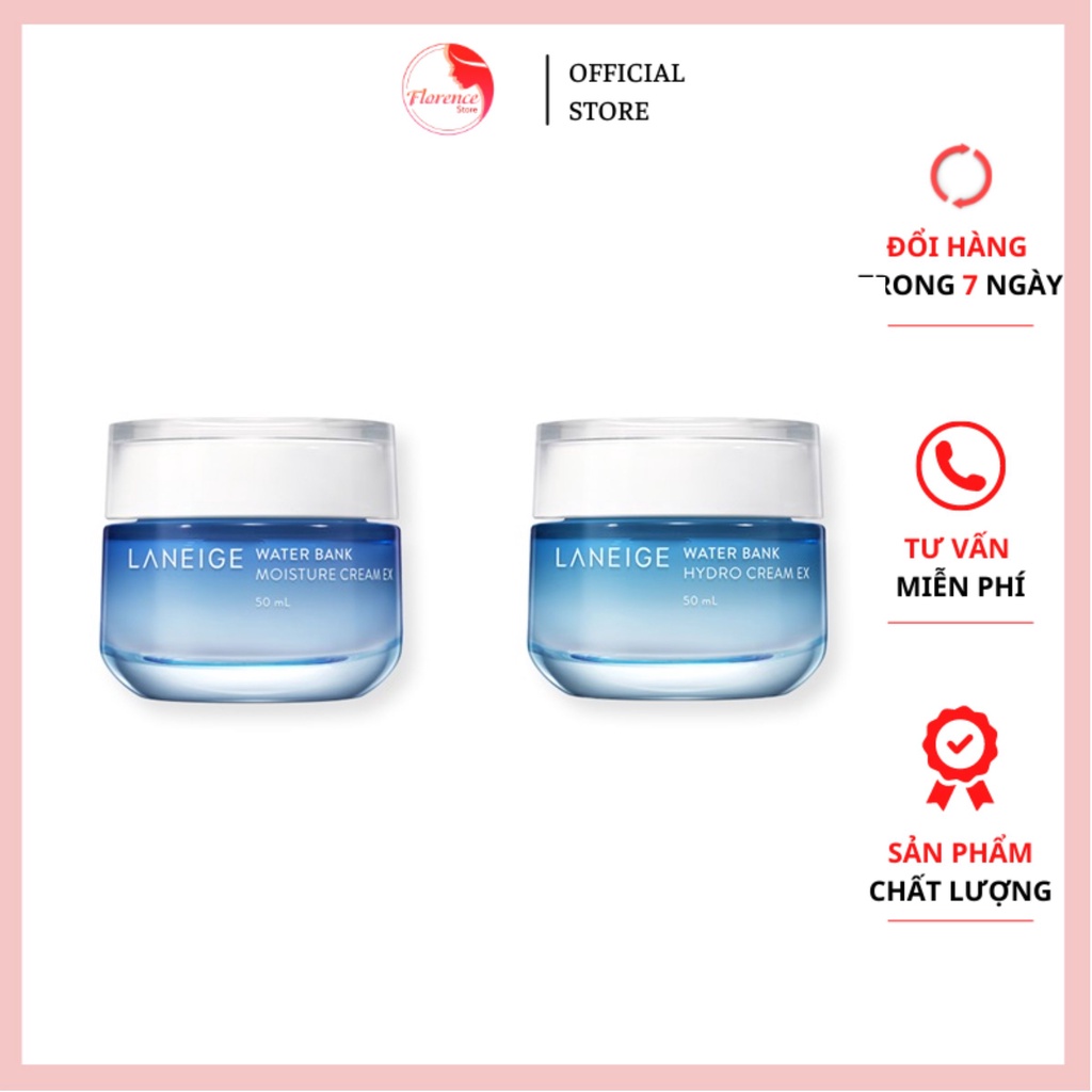 KEM DƯỠNG ẨM Cấp Nước Laneige Water Bank Hydro Cream EX 200ml +50ml