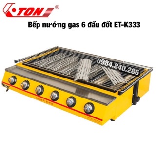 Bếp nướng bbq bằng gas 6 đầu đốt et-k333