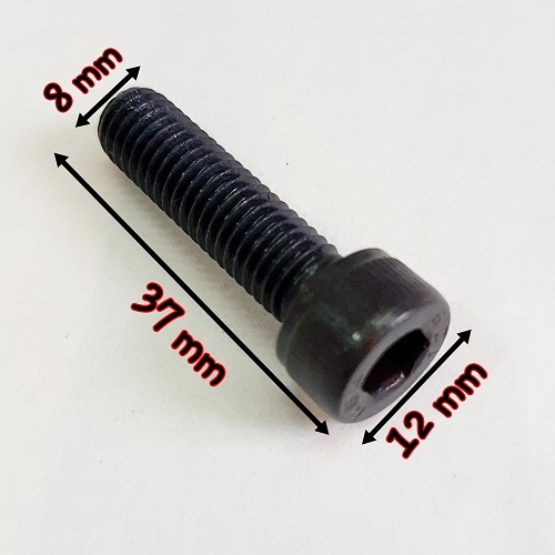 Gói 5 Con BuLon Lục Giác Chìm Đầu Trụ Kích Thước 8mm x 30mm Độ Bền 12.9 Thép Màu Đen