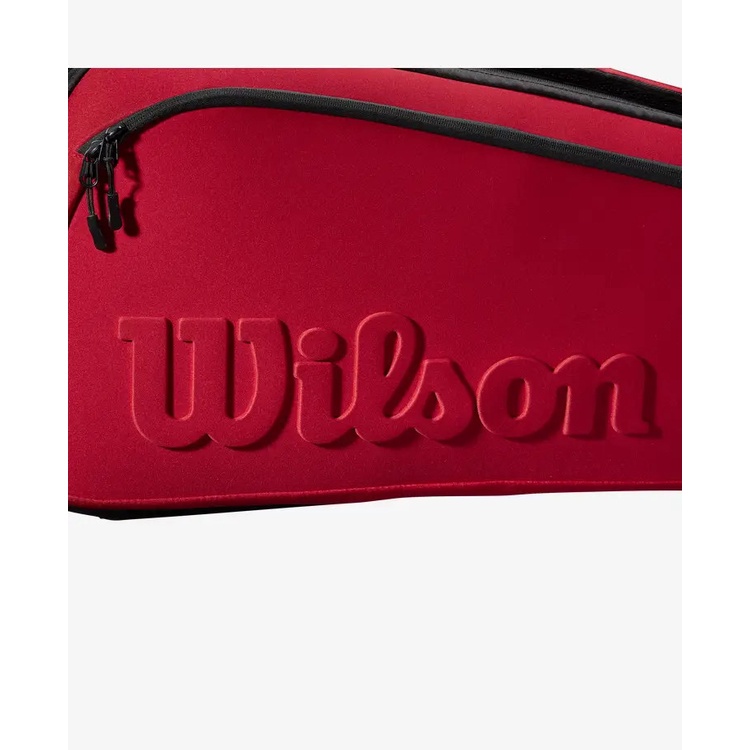 Túi vợt WILSON CLASH V2 SUPER TOUR 9 PACK 2 ngăn màu đỏ