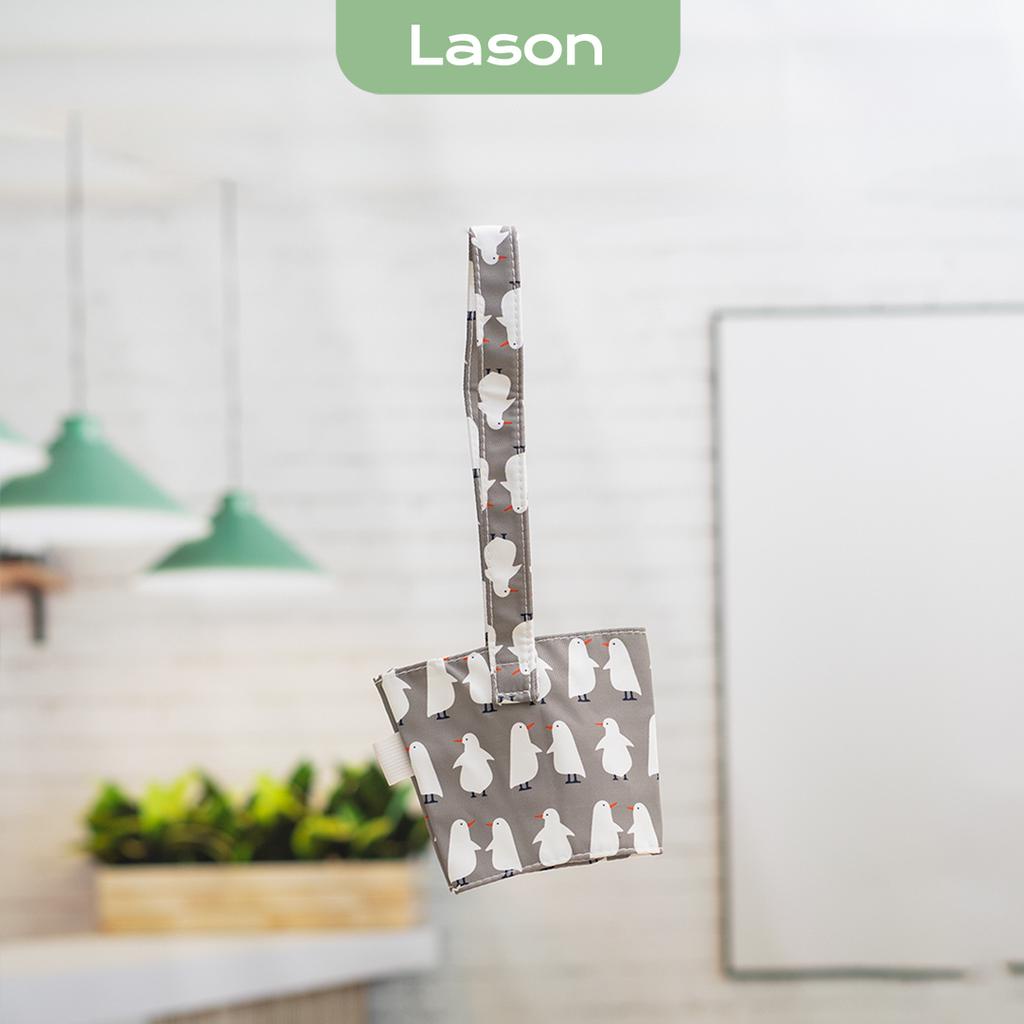 Túi xách cốc nước, quai treo cốc trà sữa, chất liệu vải Animal TBC00221