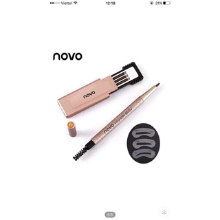 Set 2 bộ Chì kẻ mày Novo