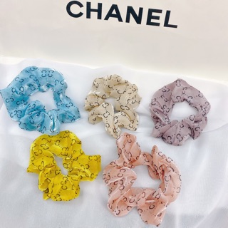 Dây buộc tóc vải Scrunchies Gucci xinh xắn phong cách Hàn Quốc