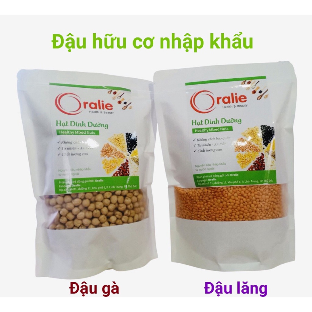 Combo 1kg đậu gà+ 1kg đậu lăng