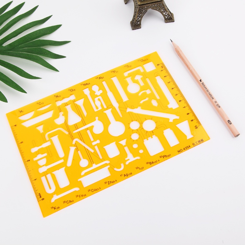 Thước Khuôn Vẽ Bằng Nhựa Resin Chuyên Dụng Cho Nhạc Cụ Hóa Học