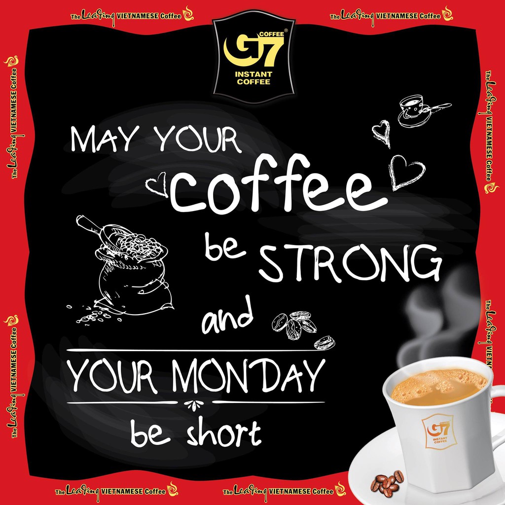 Cafe sữa hòa tan Trung Nguyên G7 3in1 hộp 18 gói x 16g  (Zin Nguyên Tem) | BigBuy360 - bigbuy360.vn