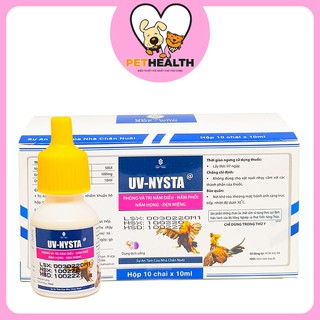 1 lọ uv - nysta nấm diều, nấm phổi, nấm họng, đẹn cho gà đá